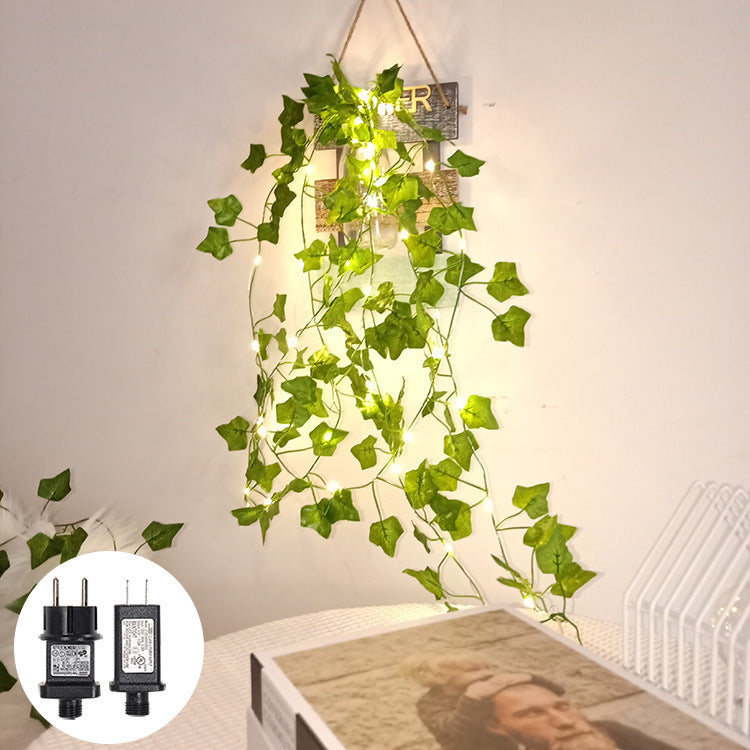 Rattan-Beleuchtungskette für den Innenhof, dekorative Girlandenlampe