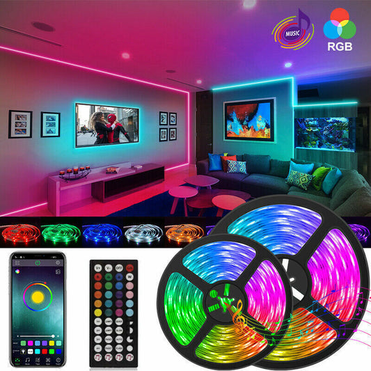 BRANDNEUE 5050 RGB LED Streifen Bluetooth Fernbedienung Lichter TV Hintergrundbeleuchtung Für Bar Zimmer