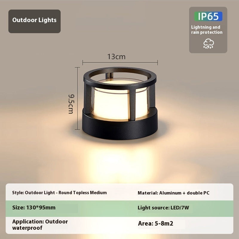 Aluminium-Wandsäulenlampe für den Außenbereich