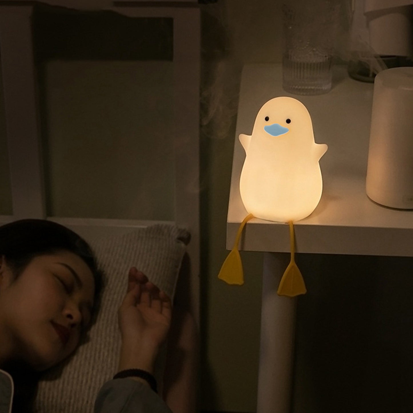 Möwe Silikon Nachtlicht beruhigende Tier Lampe für Kinder Baby