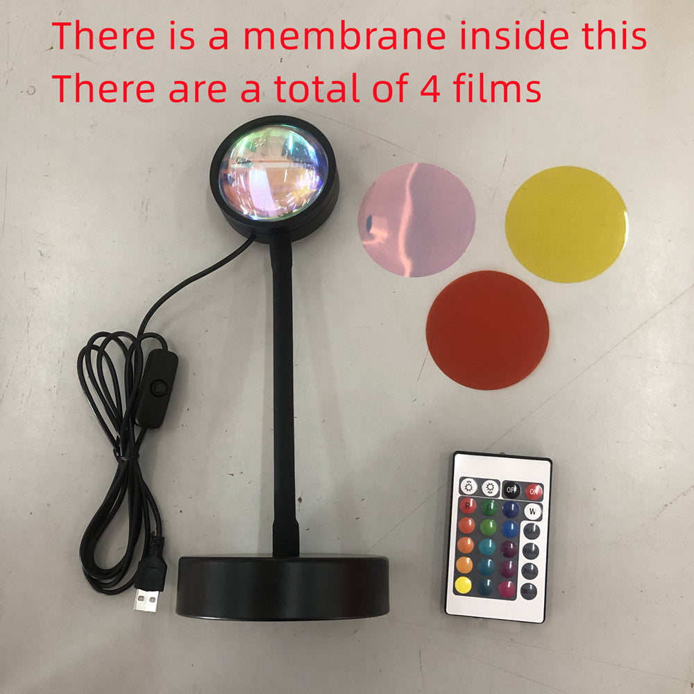 Sonnenuntergangsprojektionslampe Sonnenuntergangsprojektor Nachtlicht Wanddekoration Beleuchtung