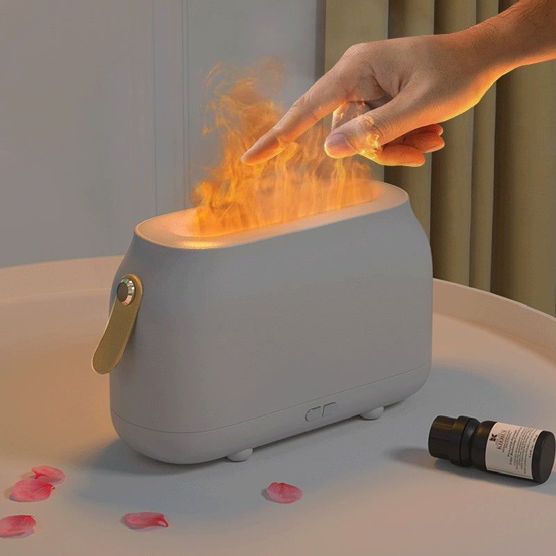 Große Flamme Luftbefeuchter USB ätherisches Öl Diffusor Ultraschall Cool Mist Maker Fogger Humidificador LED Lampe Aroma Diffusor