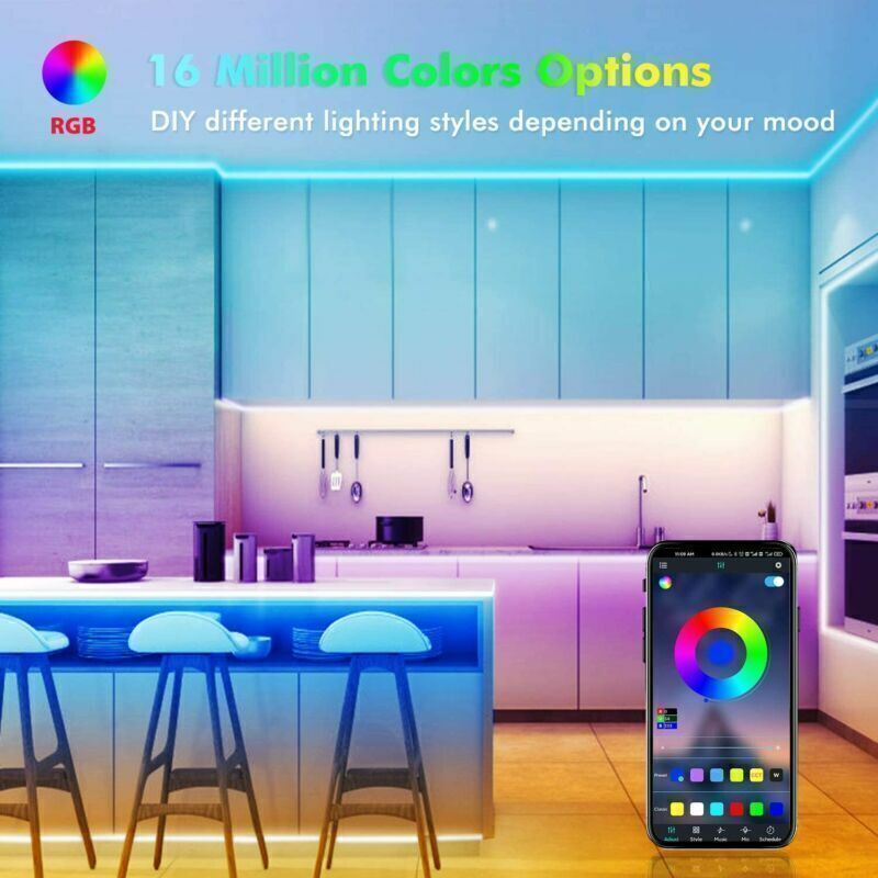 BRANDNEUE 5050 RGB LED Streifen Bluetooth Fernbedienung Lichter TV Hintergrundbeleuchtung Für Bar Zimmer