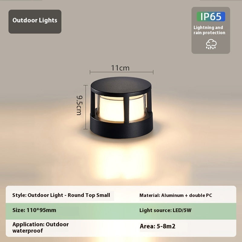 Aluminium-Wandsäulenlampe für den Außenbereich