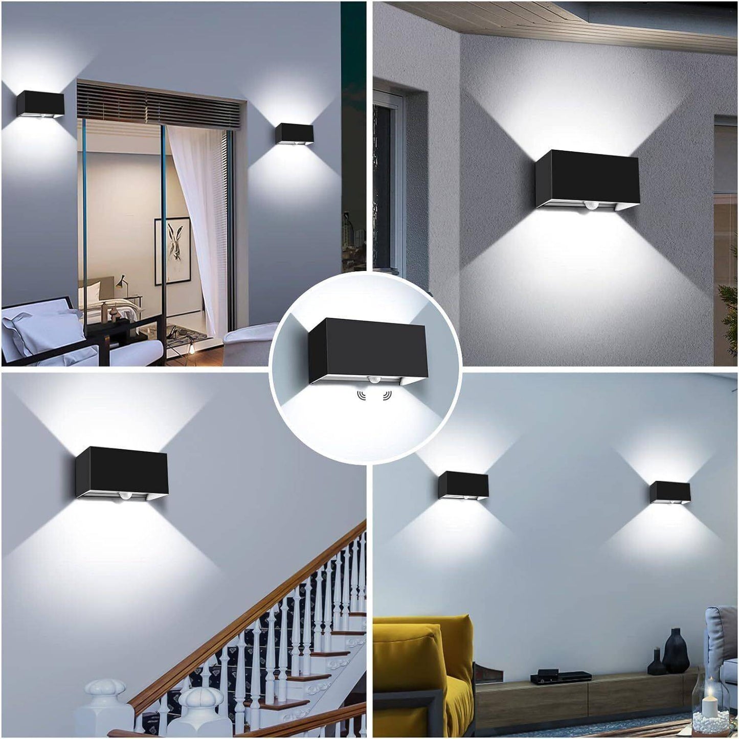 LED Außenleuchte mit Bewegungsmelder Wandleuchte Sensor Außenleuchte 20W