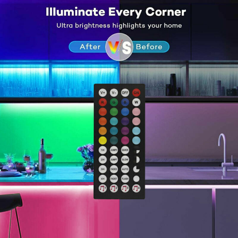 BRANDNEUE 5050 RGB LED Streifen Bluetooth Fernbedienung Lichter TV Hintergrundbeleuchtung Für Bar Zimmer