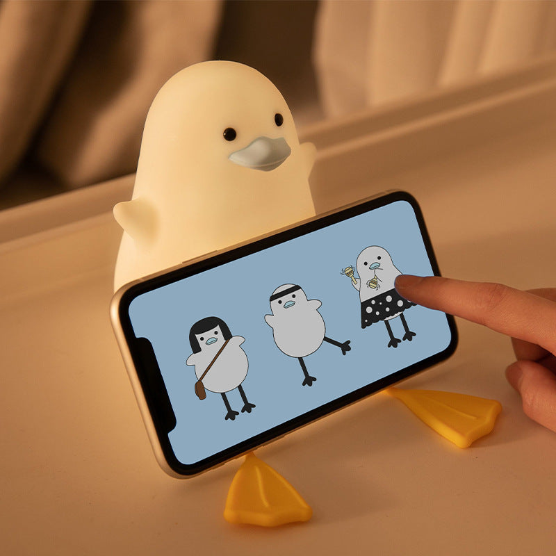 Möwe Silikon Nachtlicht beruhigende Tier Lampe für Kinder Baby