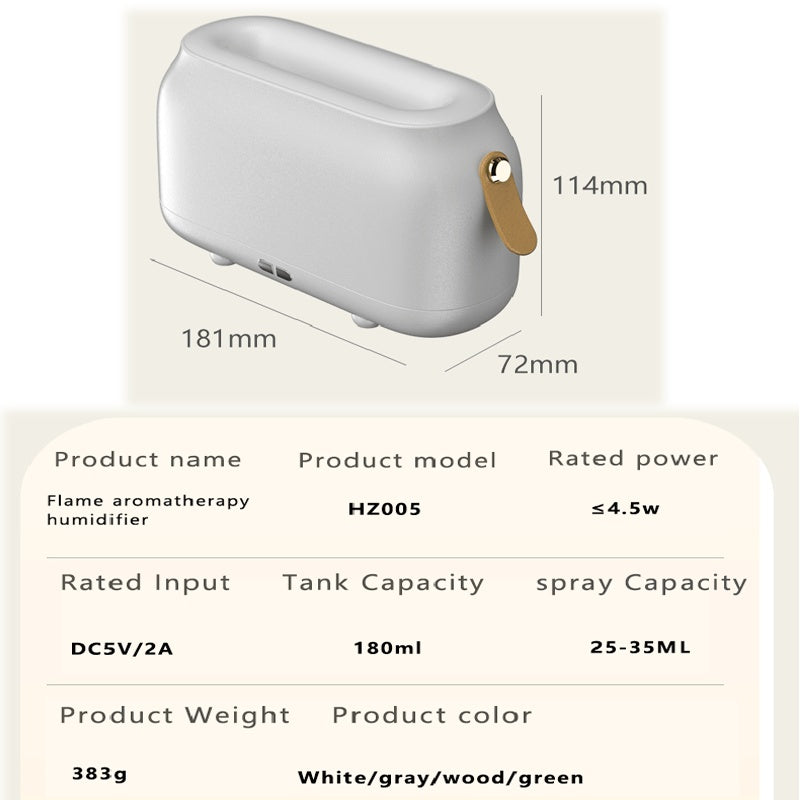 Große Flamme Luftbefeuchter USB ätherisches Öl Diffusor Ultraschall Cool Mist Maker Fogger Humidificador LED Lampe Aroma Diffusor